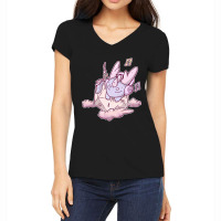 Baby Lofi Dragon On Cloud Women's V-neck T-shirt | Artistshot