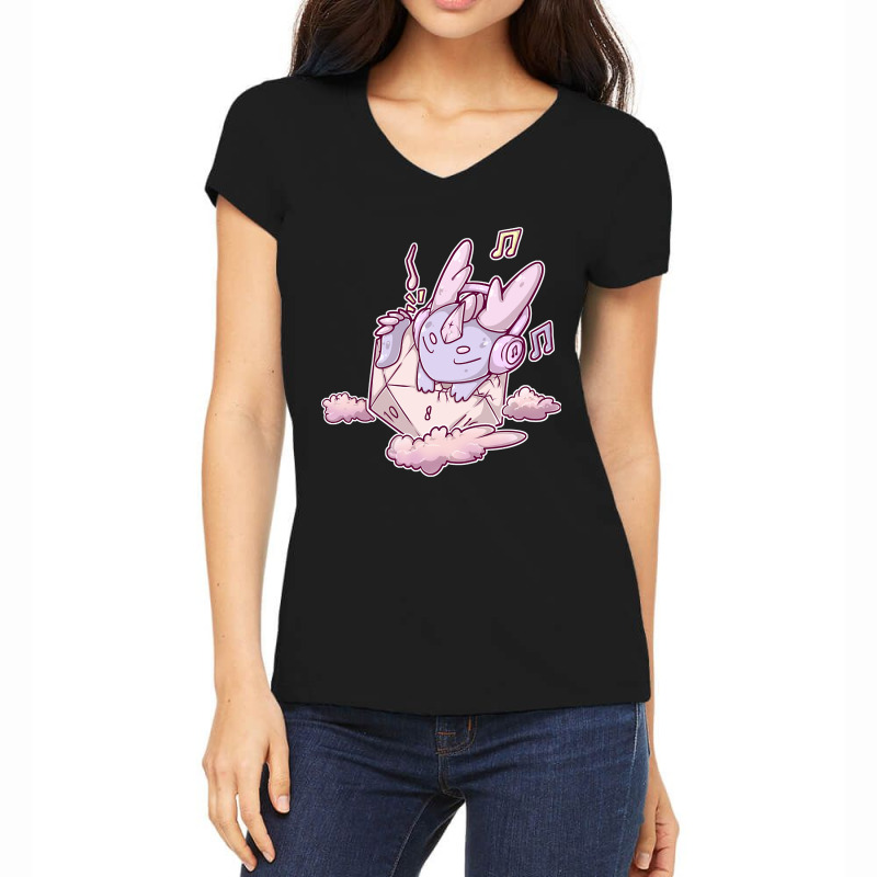 Baby Lofi Dragon On Cloud Women's V-Neck T-Shirt by Kosdapen517 | Artistshot