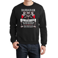 Barbarian, Dungeons & Dragons - The Raging Storm Crewneck Sweatshirt | Artistshot