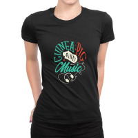 Guinea Pigs Music Notes Musician Ladies Fitted T-shirt | Artistshot