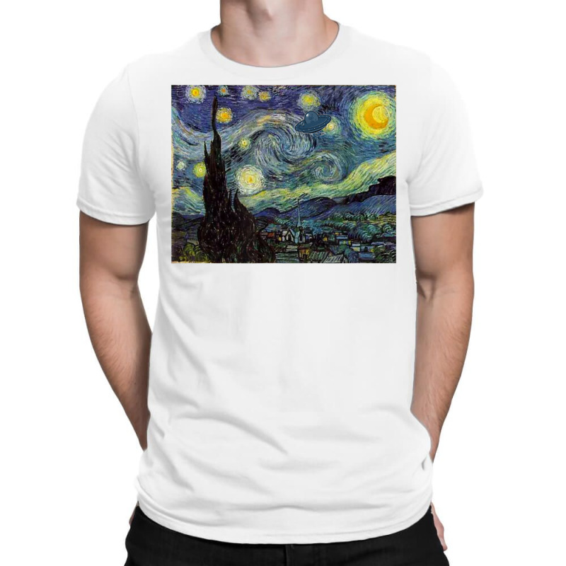 Van Gogh Starry Night Ufo Invasion Artistic T-Shirt by vucongha | Artistshot