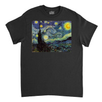 Van Gogh Starry Night Ufo Invasion Artistic Classic T-shirt | Artistshot