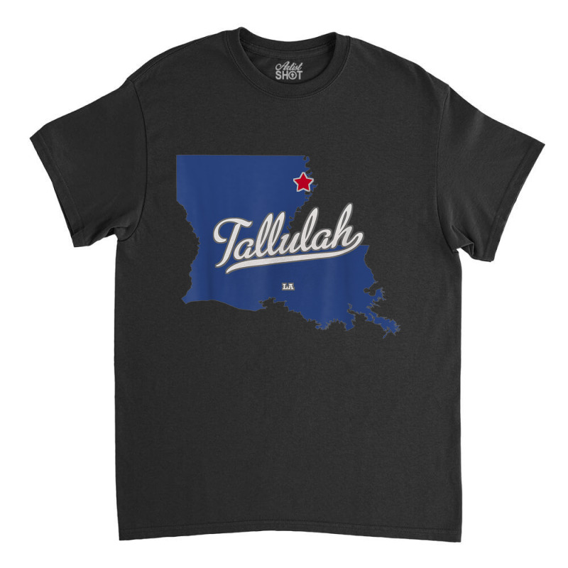 Tallulah Louisiana La Map T Shirt Classic T-shirt | Artistshot