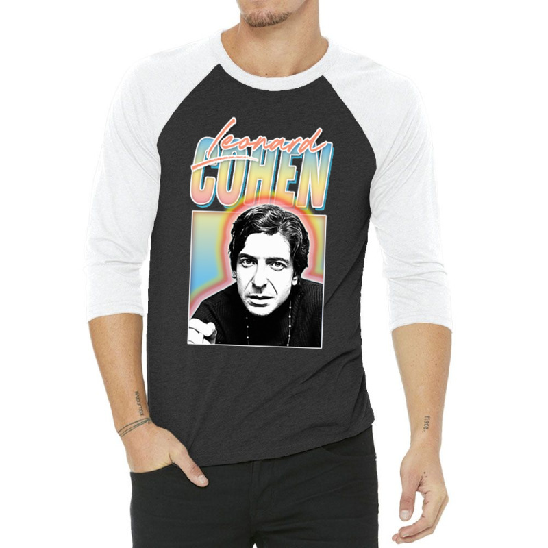 Leonard Cohen Retro Fan 3/4 Sleeve Shirt | Artistshot