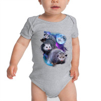 3 Moon Opossum Marsupial Rodent Opossum Art Baby Bodysuit | Artistshot