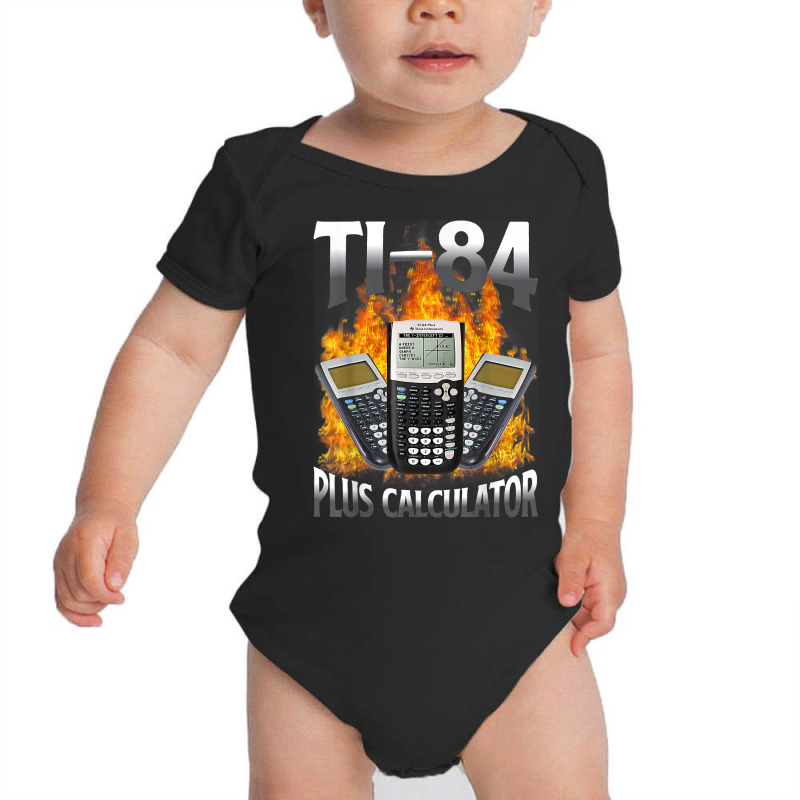 Ti 84 Plus Calculator Funny Math Teacher T Shirt Baby Bodysuit by cm-arts | Artistshot