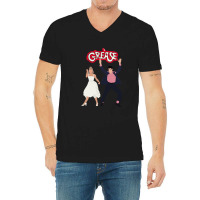 Grease Summer Dance Couple V-neck Tee | Artistshot