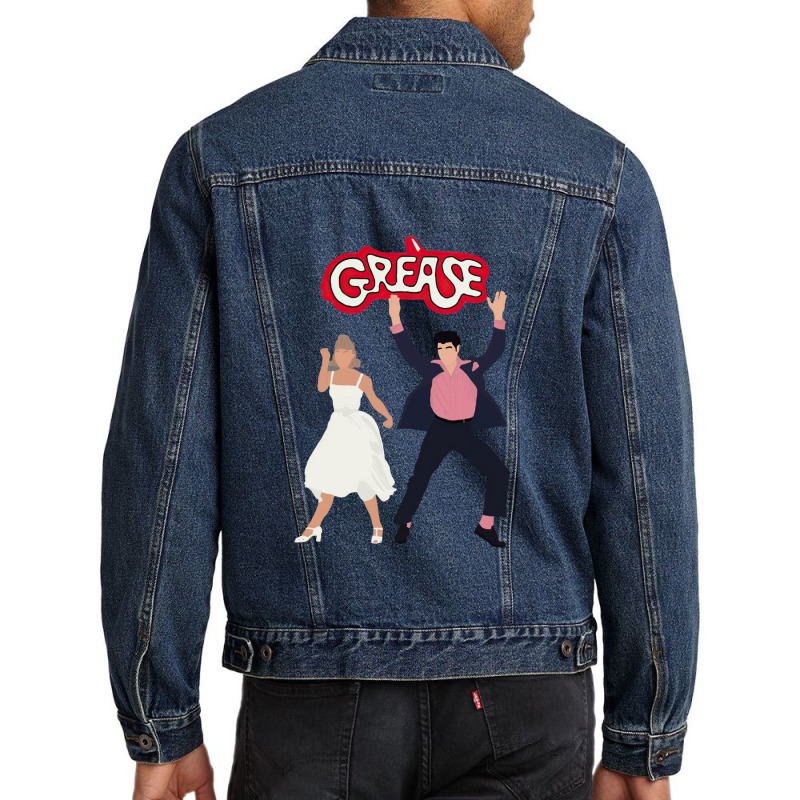 Grease Summer Dance Couple Men Denim Jacket | Artistshot