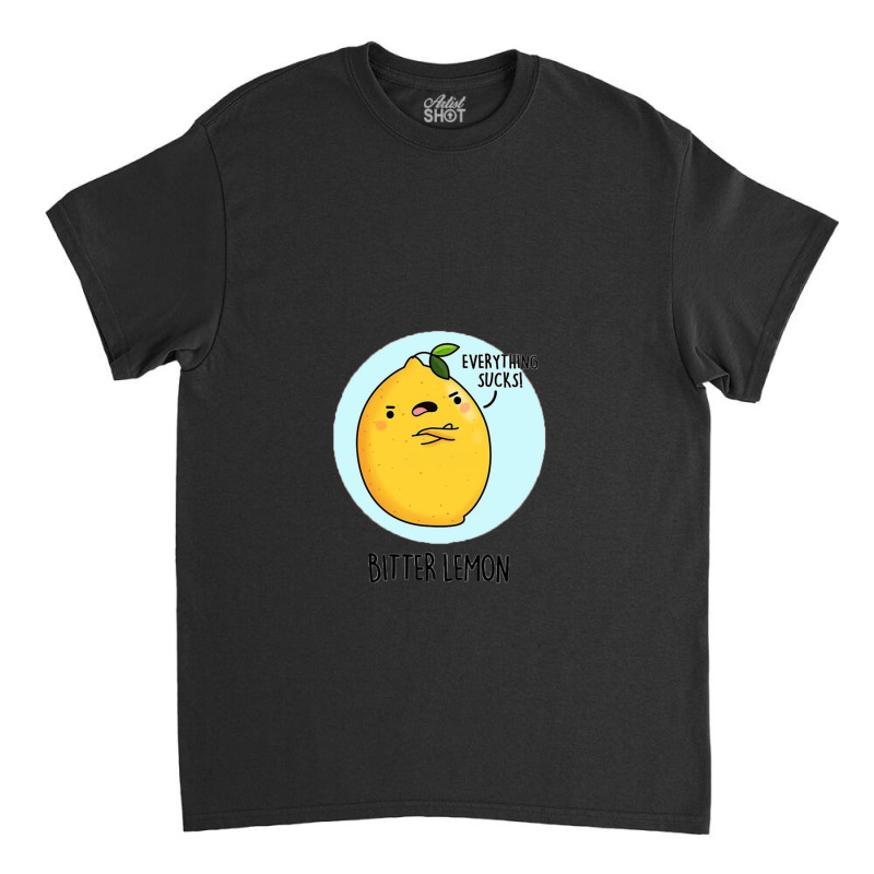 Bitter Lemon Cartoon Pun Classic T-shirt by NicholasRoberson | Artistshot