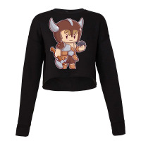 Chibi Barbarian Cropped Sweater | Artistshot