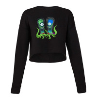 Kang Man And Kodos Sidekick For Fan Cropped Sweater | Artistshot