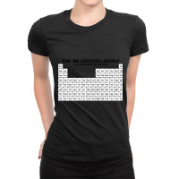 The 88 Constellations Table (white) Ladies Fitted T-shirt | Artistshot