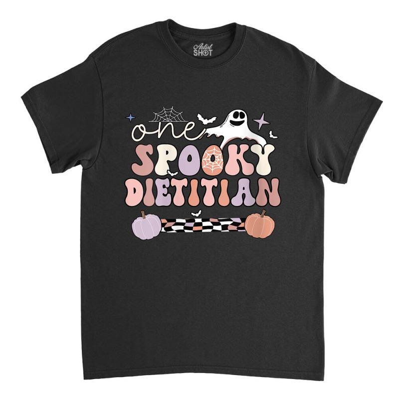 Womens Spooky Dietitian Halloween Dietetics V Neck T Shirt Classic T-shirt by cm-arts | Artistshot