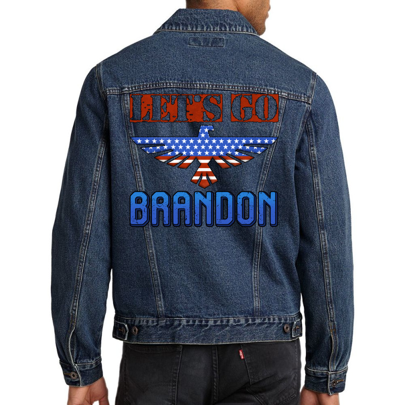 Let's Go Brandon Thunderbird Men Denim Jacket | Artistshot