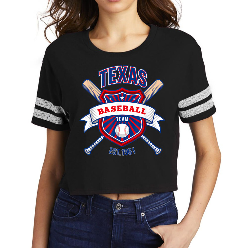 Retro Look Ranger Vintage Party Tailgate Gameday Fan Gift T Shirt Scorecard Crop Tee by cm-arts | Artistshot