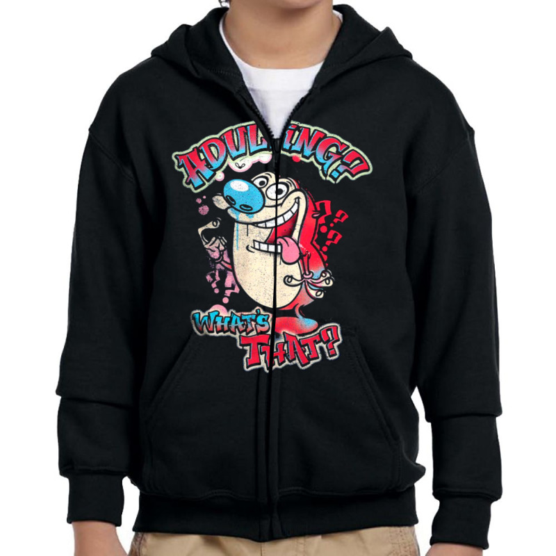 Houlting Cartoon Ren And Youth Zipper Hoodie by cm-arts | Artistshot