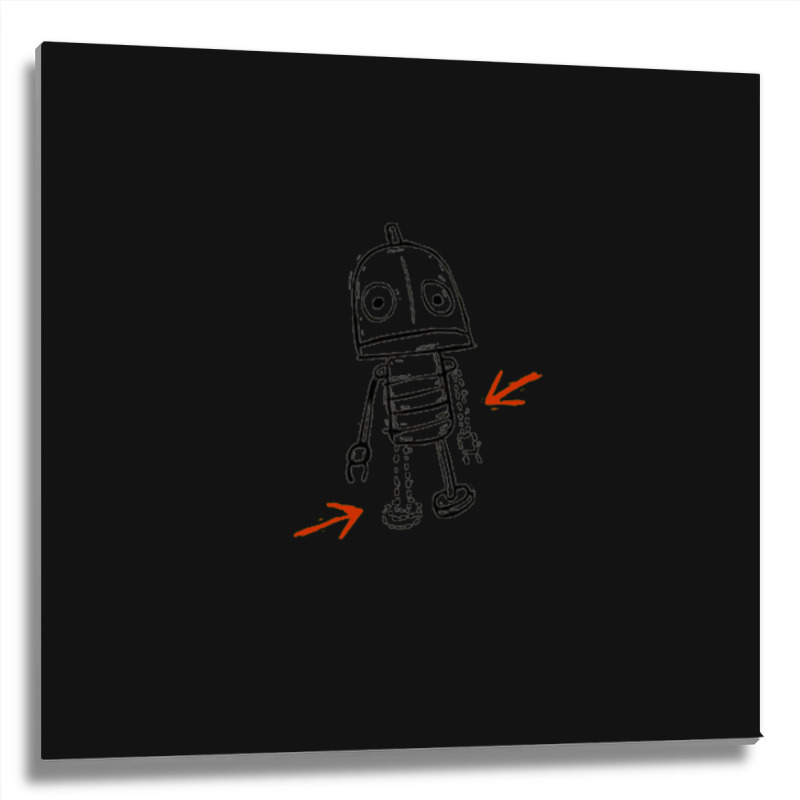 Josef Machinarium Thought Bubble Metal Print Square | Artistshot