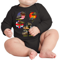 Top 10 Best Ww2 Tanks M4 Sherman Panzer Iv Tiger Ii T 34 T Shirt Long Sleeve Baby Bodysuit | Artistshot