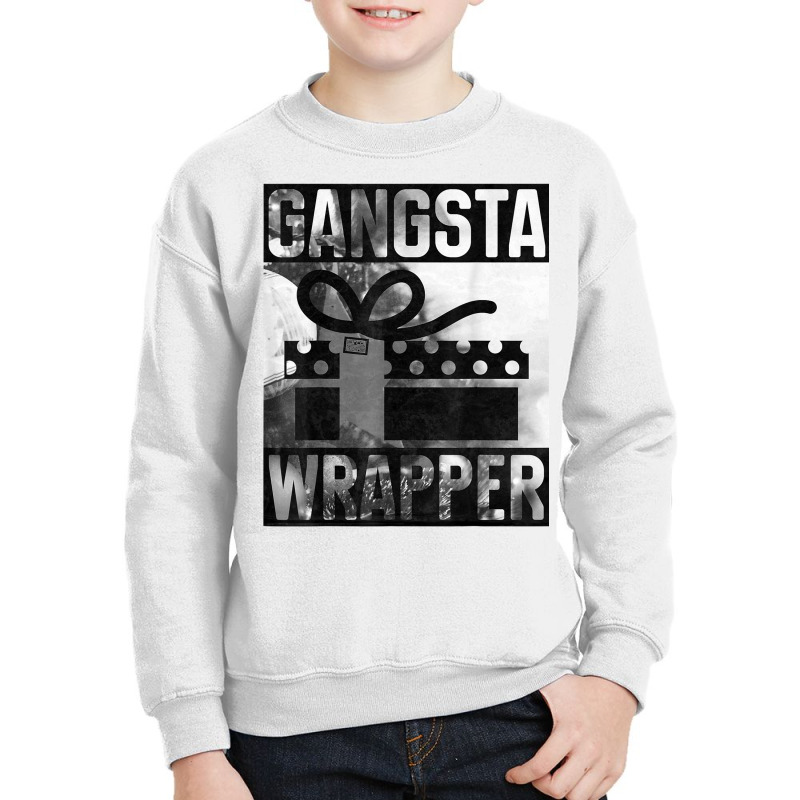 Gangsta Wrapper Gangster Rap Gift Vintage Christmas T Shirt Youth Sweatshirt | Artistshot