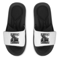 Gangsta Wrapper Gangster Rap Gift Vintage Christmas T Shirt Slide Sandal | Artistshot