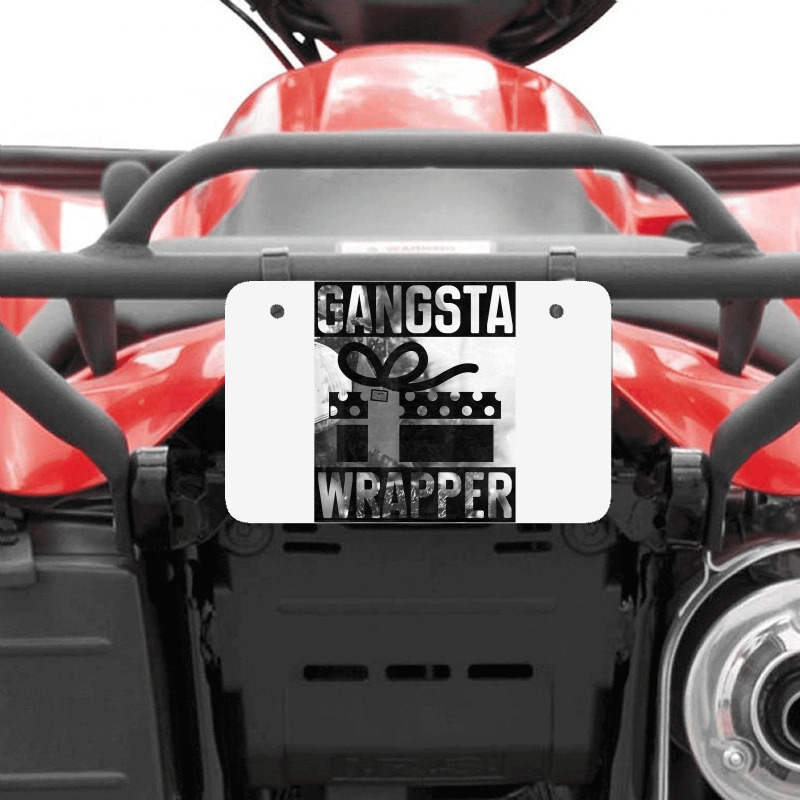 Gangsta Wrapper Gangster Rap Gift Vintage Christmas T Shirt Atv License Plate | Artistshot