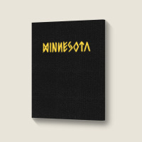 Minnesota Portrait Canvas Print | Artistshot