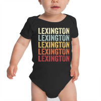 Lexington Tennessee Lexington Tn Retro Vintage Text Baby Bodysuit | Artistshot