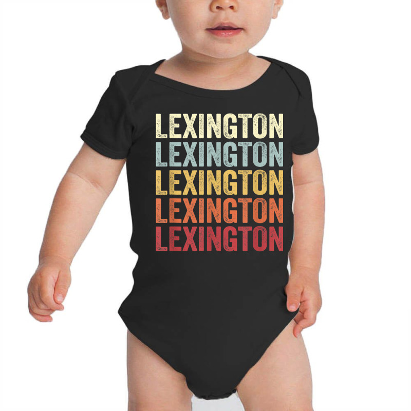 Lexington Tennessee Lexington Tn Retro Vintage Text Baby Bodysuit by Color | Artistshot