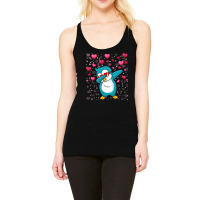 Penguin Valentine Dabbing Penguin Flightless Sea Bird Penguin Lover 23 Racerback Tank | Artistshot