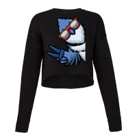 Bird Lover T- Shirt Blue Jay Bird Cyanocitta Cristata T- Shirt (1) Cropped Sweater | Artistshot