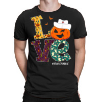 Recovery Nurse Halloween Scary Pumpkin Love Nurse Life T-shirt | Artistshot