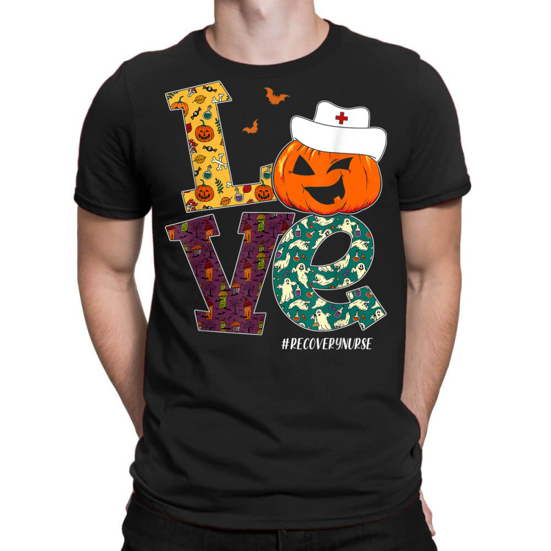 Recovery Nurse Halloween Scary Pumpkin Love Nurse Life T-shirt | Artistshot