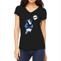 Blue Jay Bird T- Shirt Blue Jay Bird Cyanocitta Cristata T- Shirt Women's V-neck T-shirt | Artistshot