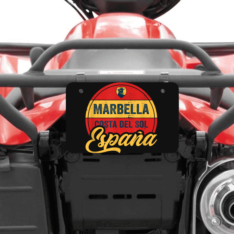 Marbella Costa Del Sol Spain Espana Atv License Plate | Artistshot