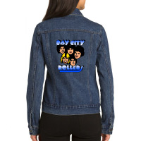 Bay City Rollers Group Portrait Ladies Denim Jacket | Artistshot