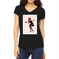 Rose Pinup Women's V-neck T-shirt | Artistshot