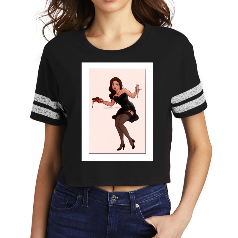 Rose Pinup Scorecard Crop Tee by cm-arts | Artistshot