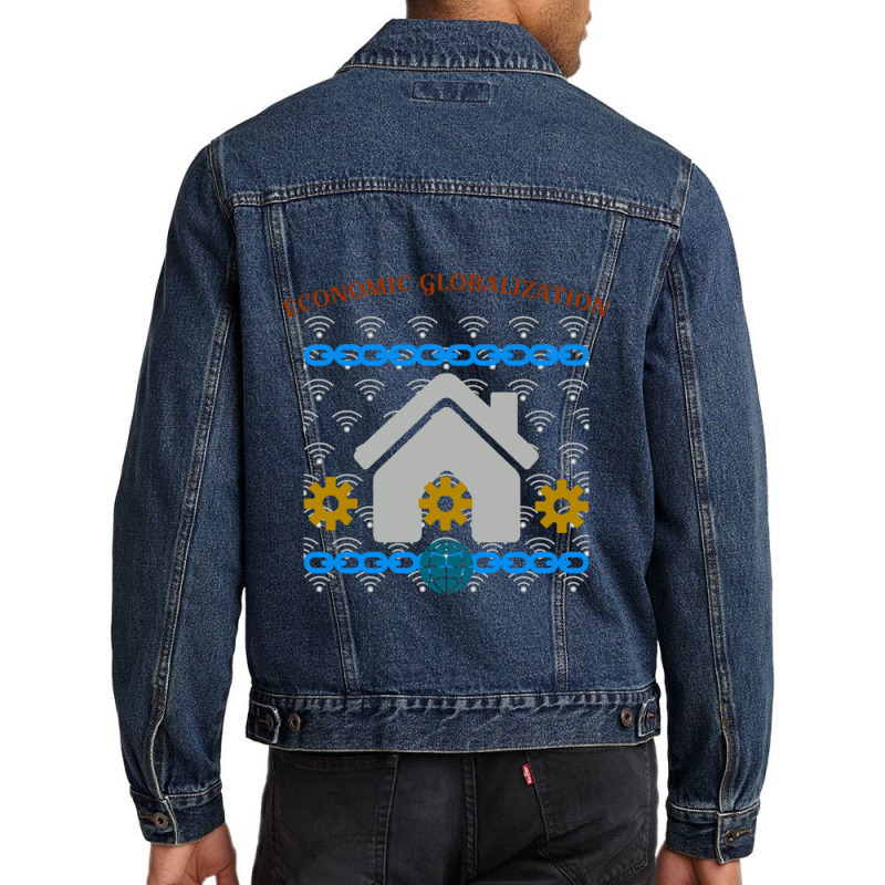 Economic Globalization  And S Design Men Denim Jacket | Artistshot