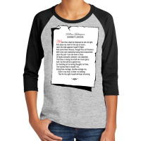 William Shakespeare's Sonnet 88 Youth 3/4 Sleeve | Artistshot