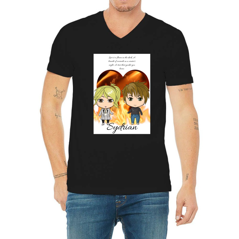 Sydney Sage And Adrian Ivashkov - Bloodlines Chibi  Relaxed Fit V-Neck Tee by cm-arts | Artistshot