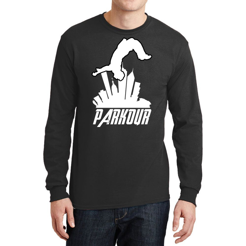 Parkour Freerunner Parkour Runner Parcour Long Sleeve Shirts by atereabag | Artistshot