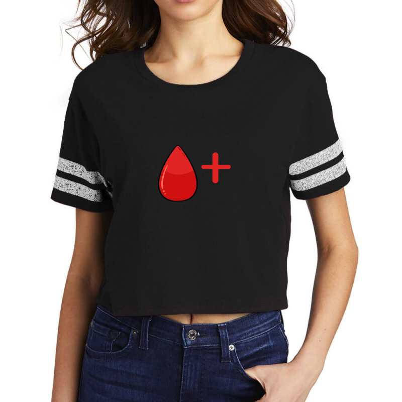 Blood Donor T-shirtsave Lives Donate Blood Proud Blood Donor Gift T-sh Scorecard Crop Tee by resonantbarrel | Artistshot