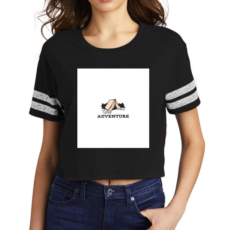 Take Adventure Go For Camping Explore The Nature Sleeveless Top Scorecard Crop Tee by cm-arts | Artistshot