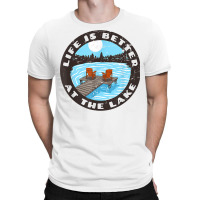 Life Is Better At The Lake   Relaxing Dock Adirondack Chair T Shirt T-shirt | Artistshot