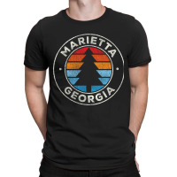 Marietta Georgia Ga Vintage Graphic Retro 70s Long Sleeve T Shirt T-shirt | Artistshot