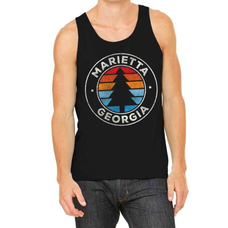 Marietta Georgia Ga Vintage Graphic Retro 70s Long Sleeve T Shirt Tank Top | Artistshot