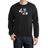 Crusader Rabbit Colour Crewneck Sweatshirt | Artistshot