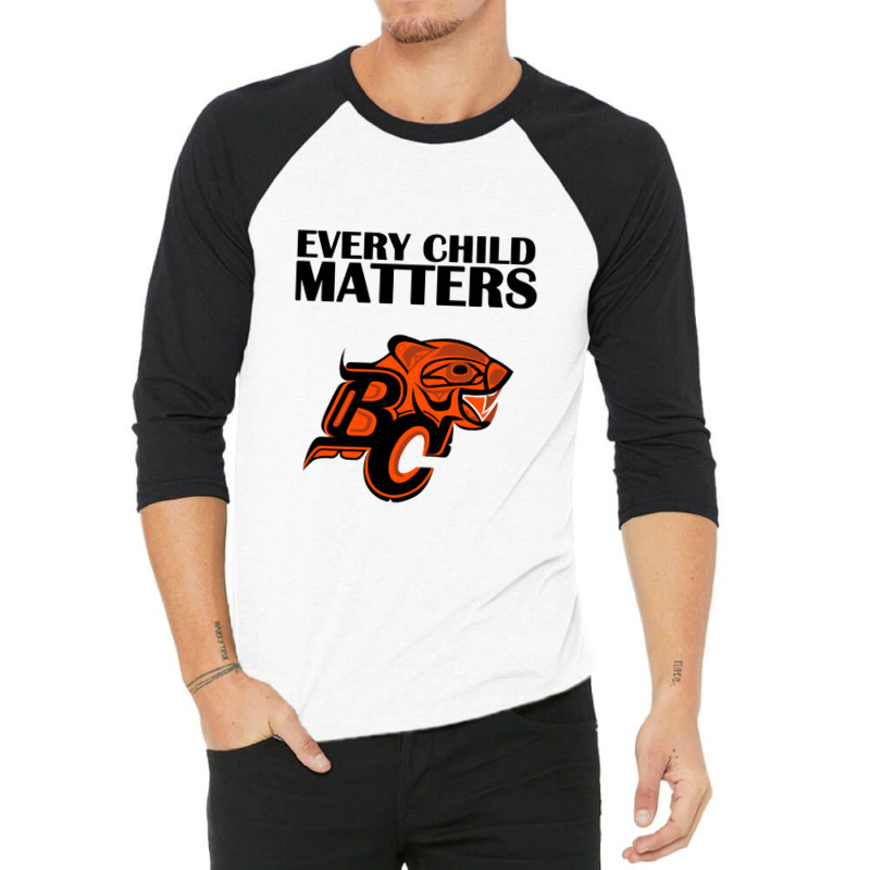 Bc Lions Every Child Matters 2021 Orange Classic Vectorized 3/4 Sleeve Shirt | Artistshot