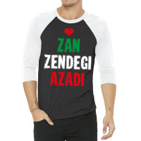 Free Iran  Zan Zendegi Azadi  Persian Heart Love Quote Sweatshirt 3/4 Sleeve Shirt | Artistshot