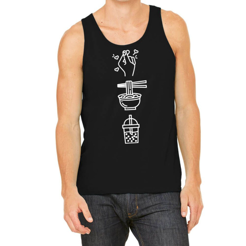 Cute Kawaii K Pop Ramen Boba Bubble Tea K Drama Lover T Shirt Tank Top | Artistshot